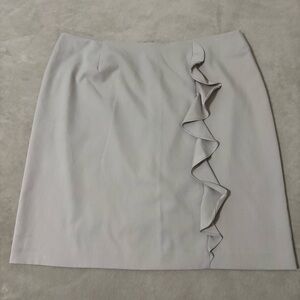 Courtenay Elegant Beige Ruffle Skirt size 18W